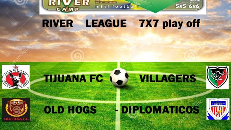 RIVER LEAGUE play off TIJUANA-VILLAGERS & OLD HOGS-DIPLOMATICOS